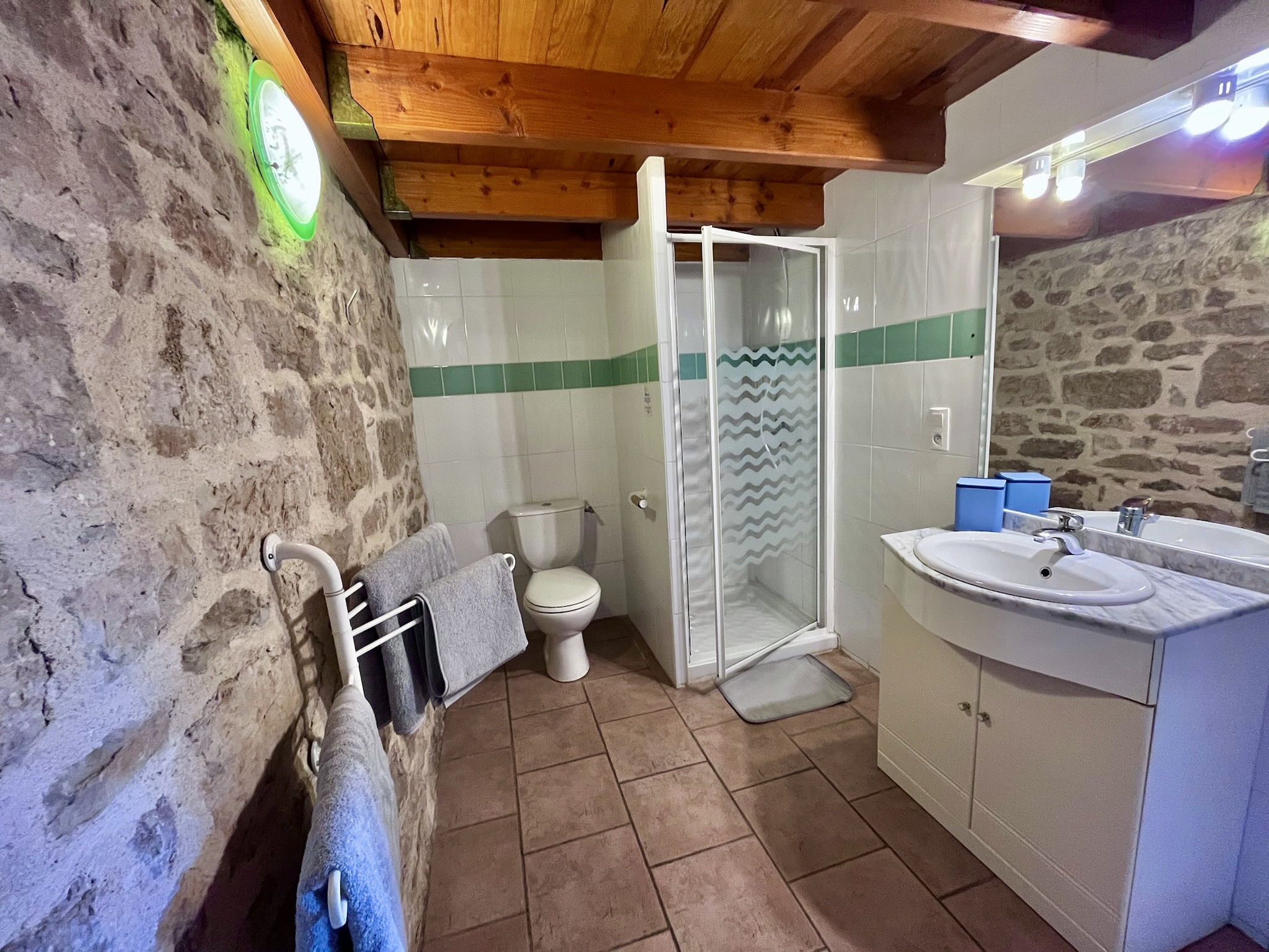 Salle de bain du Gîte de la Chocolaterie