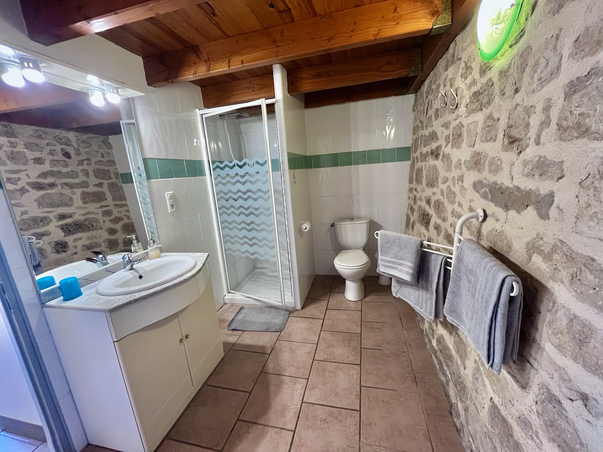 Salle de bain du Gîte de la Chocolaterie