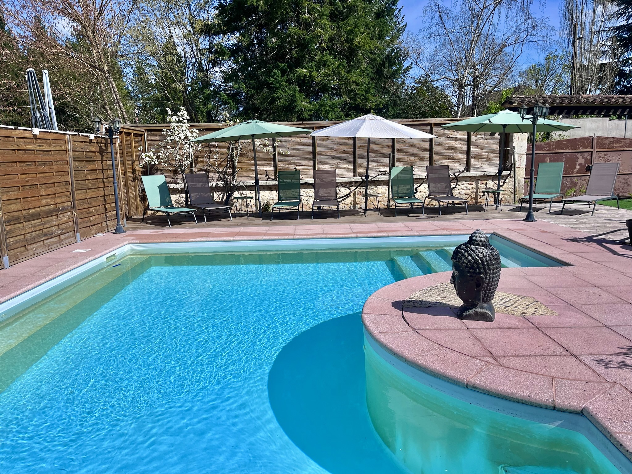 Terrasse du Gîte de la Chocolaterie